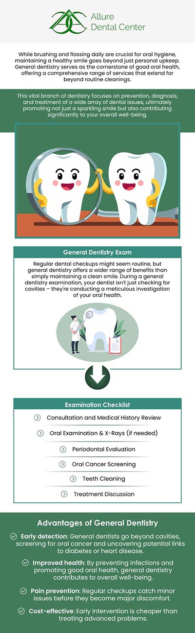 General dentistry at Allure Dental Center includes professional teeth cleaning, digital X-rays, oral cancer screening (for patients 18+), dental sealants, and many more! If you are looking for top-rated dentists, then you should visit Allure Dental Center. Dr. Trinh Lee and Dr. Suzanna Lee are here to help you. For more information, contact us or schedule an appointment online now. We serve patients from Mountain View CA, and surrounding Bay Area cities. General dentistry at Allure Dental Center includes professional teeth cleaning, digital X-rays, oral cancer screening (for patients 18+), dental sealants, and many more! If you are looking for top-rated dentists, then you should visit Allure Dental Center. Dr. Trinh Lee and Dr. Suzanna Lee are here to help you. For more information, contact us or schedule an appointment online now. We serve patients from Mountain View CA, and surrounding Bay Area cities.