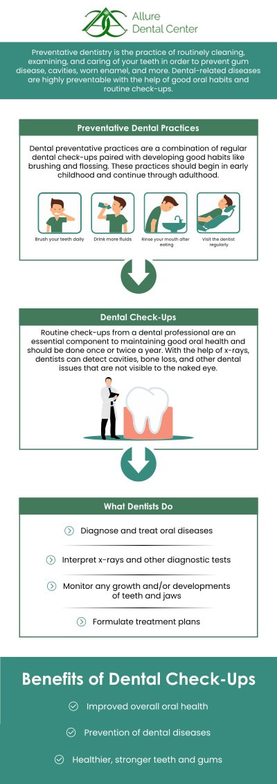 At Allure Dental Clinic, our dentists Dr. Trinh Lee and Dr. Suzanna Lee believe that the foundation of a healthy smile is effective preventive care. Through comprehensive dental exams, we are able to detect potential issues like cavities, gum disease, and other oral health concerns in their earliest stages. For more information, contact us or schedule an online appointment. We are conveniently located at 570 N Shoreline Blvd Mountain View, CA 94043. At Allure Dental Clinic, our dentists Dr. Trinh Lee and Dr. Suzanna Lee believe that the foundation of a healthy smile is effective preventive care. Through comprehensive dental exams, we are able to detect potential issues like cavities, gum disease, and other oral health concerns in their earliest stages. For more information, contact us or schedule an online appointment. We are conveniently located at 570 N Shoreline Blvd Mountain View, CA 94043.