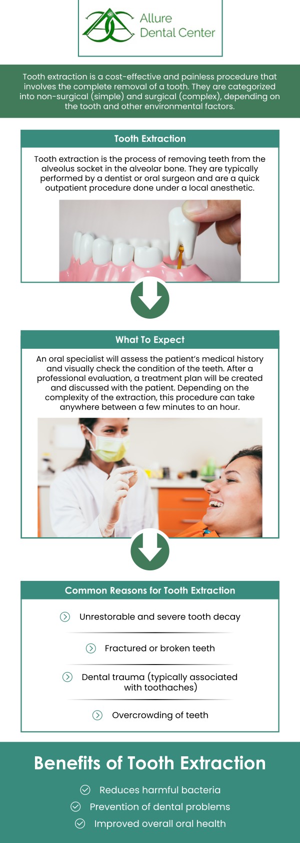 Tooth extractions are never fun but are often necessary to ensure proper oral health. Its cost may ranges from $200 to $1000. Our dentists Dr. Trinh Lee and Dr. Suzanna Lee at Allure Dental Center will provide you with any information you may need regarding this procedure, but make sure to ask any other questions you may have to make sure that you are completely prepared. This is a very minimal surgical procedure, but proper aftercare can make sure that recovery is a breeze. For more information, contact our office or book an appointment online now. We are conveniently located at 570 N. Shoreline Blvd, Mountain View, CA 94043. Tooth extractions are never fun but are often necessary to ensure proper oral health. Its cost may ranges from $200 to $1000. Our dentists Dr. Trinh Lee and Dr. Suzanna Lee at Allure Dental Center will provide you with any information you may need regarding this procedure, but make sure to ask any other questions you may have to make sure that you are completely prepared. This is a very minimal surgical procedure, but proper aftercare can make sure that recovery is a breeze. For more information, contact our office or book an appointment online now. We are conveniently located at 570 N. Shoreline Blvd, Mountain View, CA 94043.